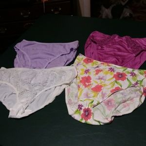 Women's size ex LG panties 4 pr